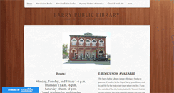 Desktop Screenshot of barrypubliclibrary.org